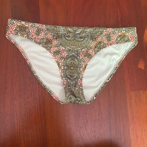 Jcrew paisley bikini swim bottoms